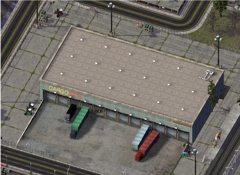 Les entrepôts de la compagnie CargoFret