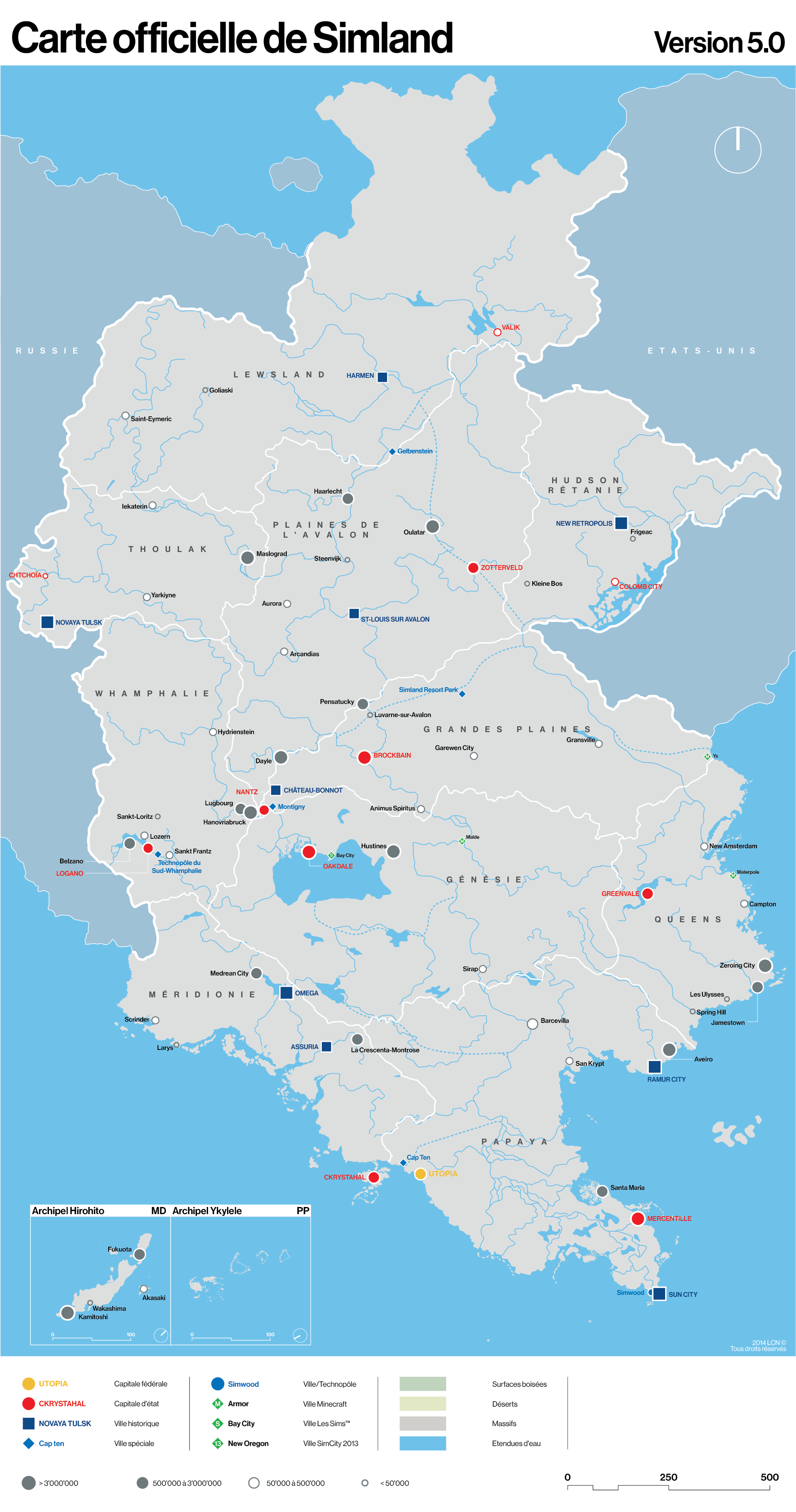 Carte des Villes
