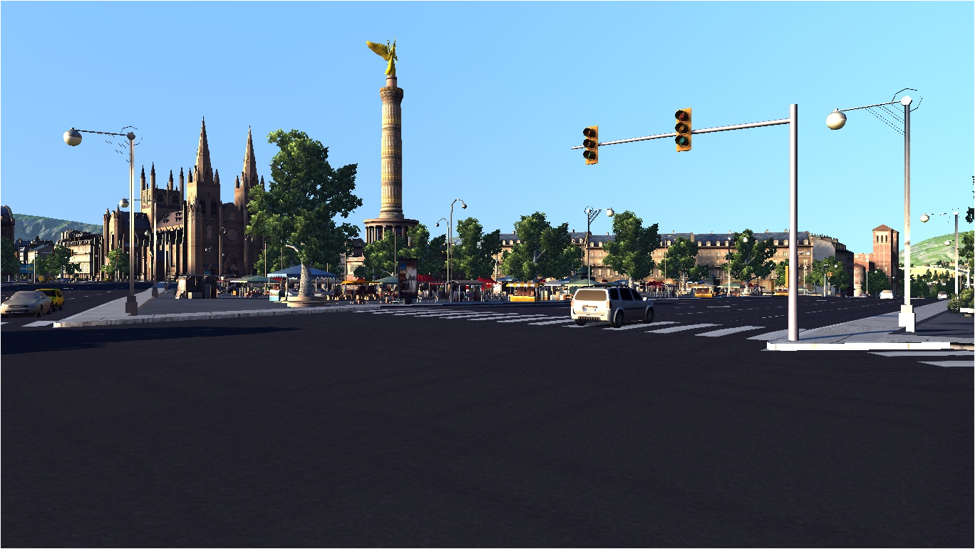 Place de la Liberté et Église Notre-Dame de Greenvale
