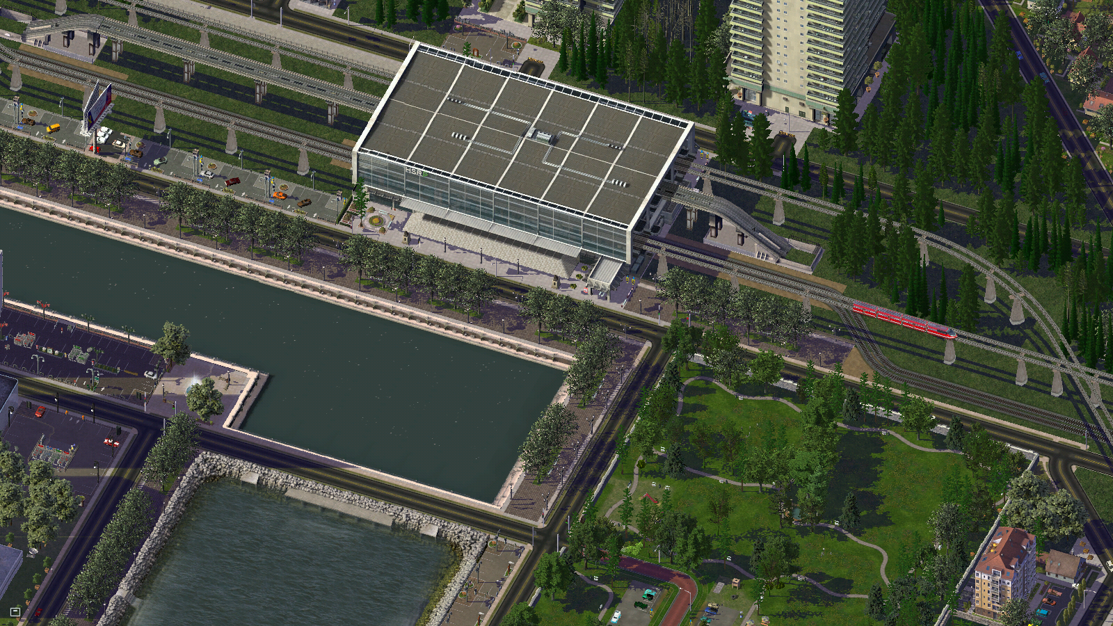 Hub ferroviaire de Scrinder, terminus de la ligne.