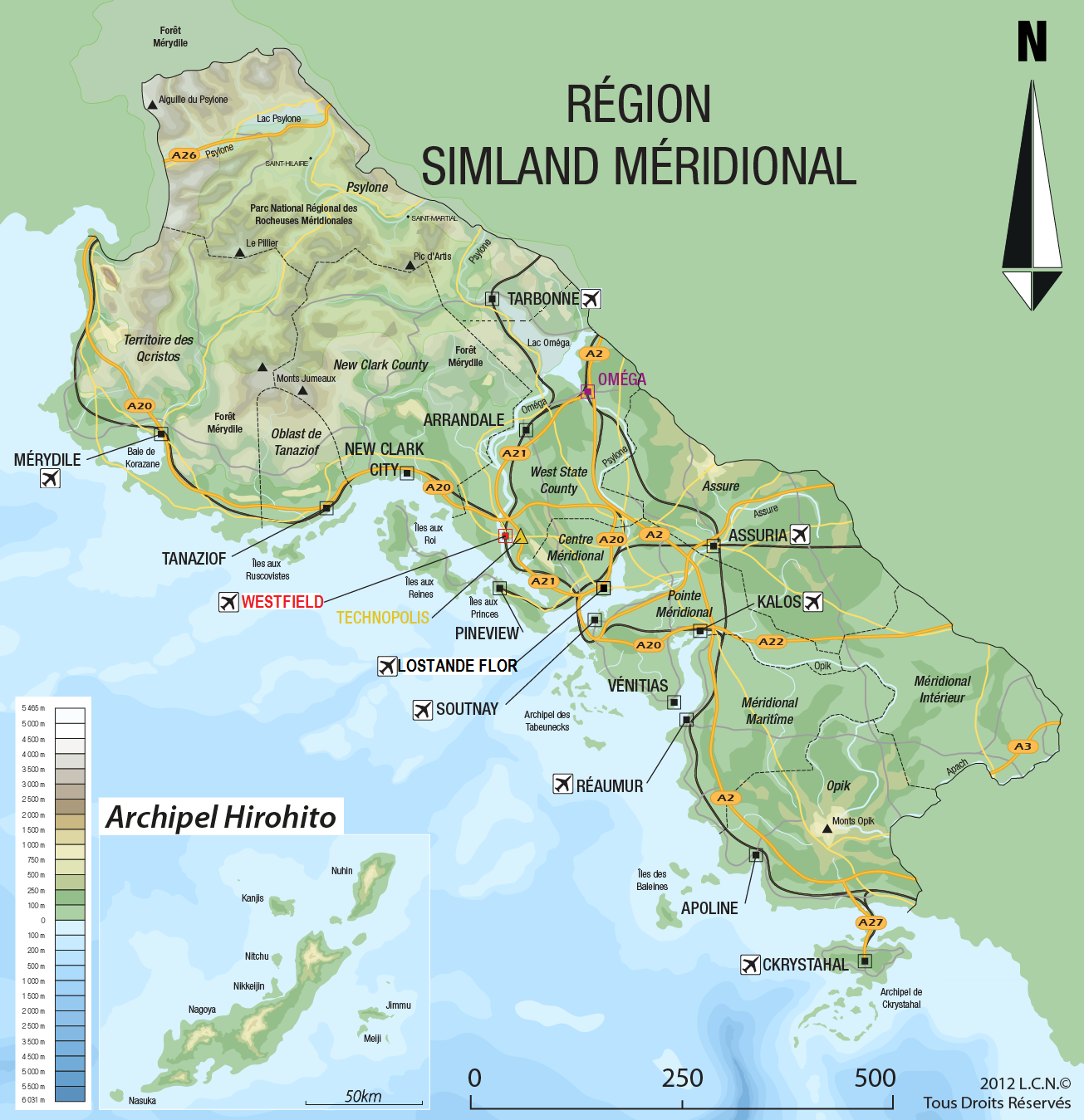 Carte générale du Simland Méridional (Juin 2012)
