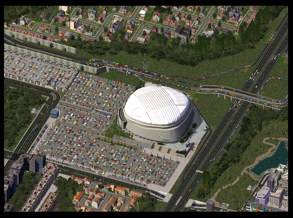 Valesium Arena à la joinction avec la N135