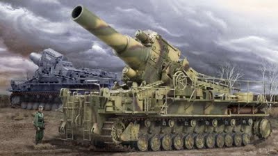 Enorme Pièce d'artillerie de 480 mm de l'armée Génésienne