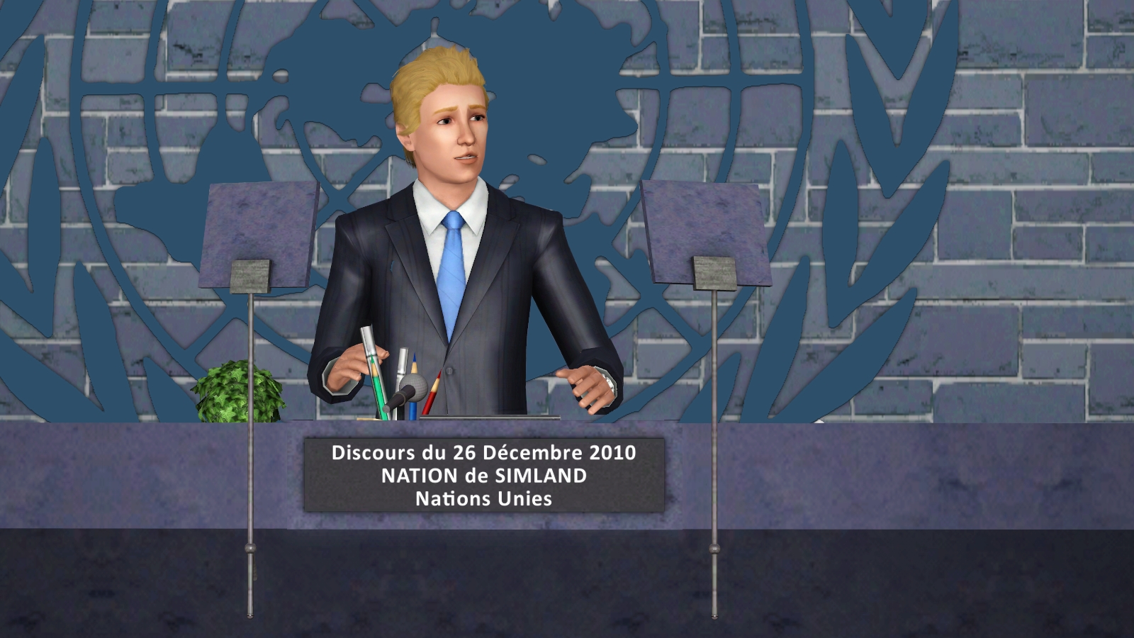 Discours d'Halotime devant l'assemblée des Nations Unies le 26 Décembre 2010.