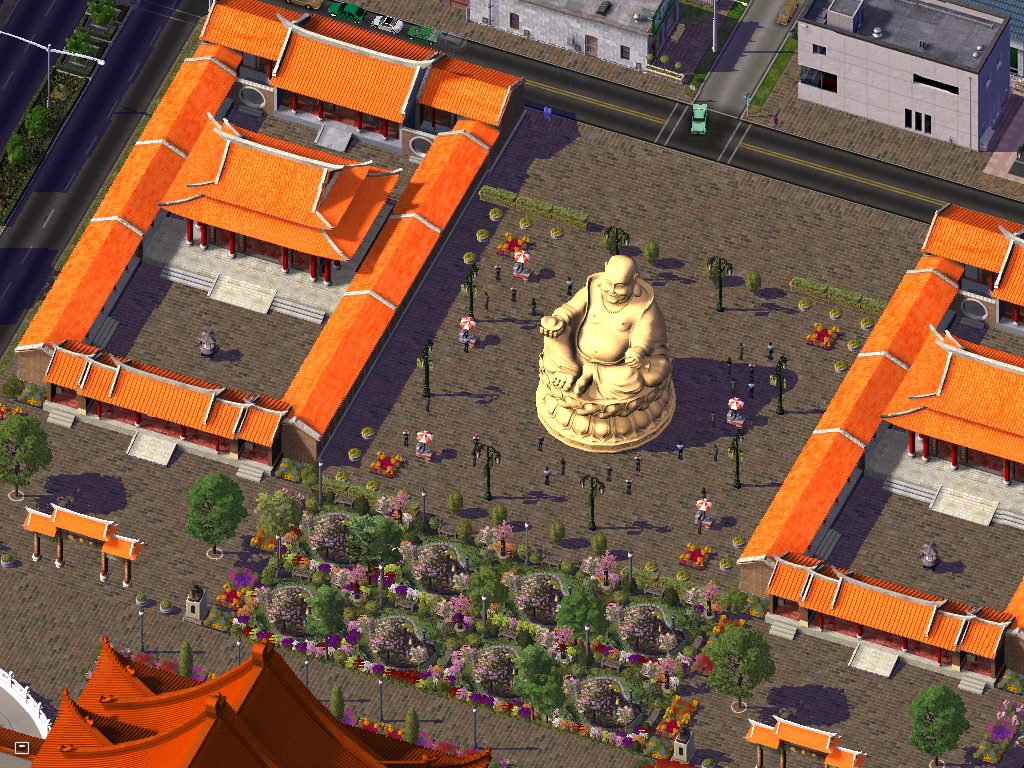 Place de Buddha et ses temples confucianistes