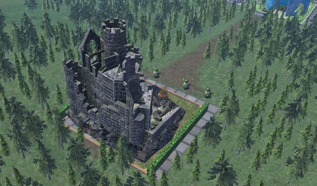 Ruine de Goliaski (chateau en ruine dans la foret de Goliaski)