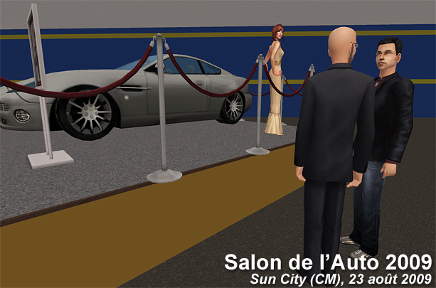 T.A.R. Devant une Aston Martin avec Djay