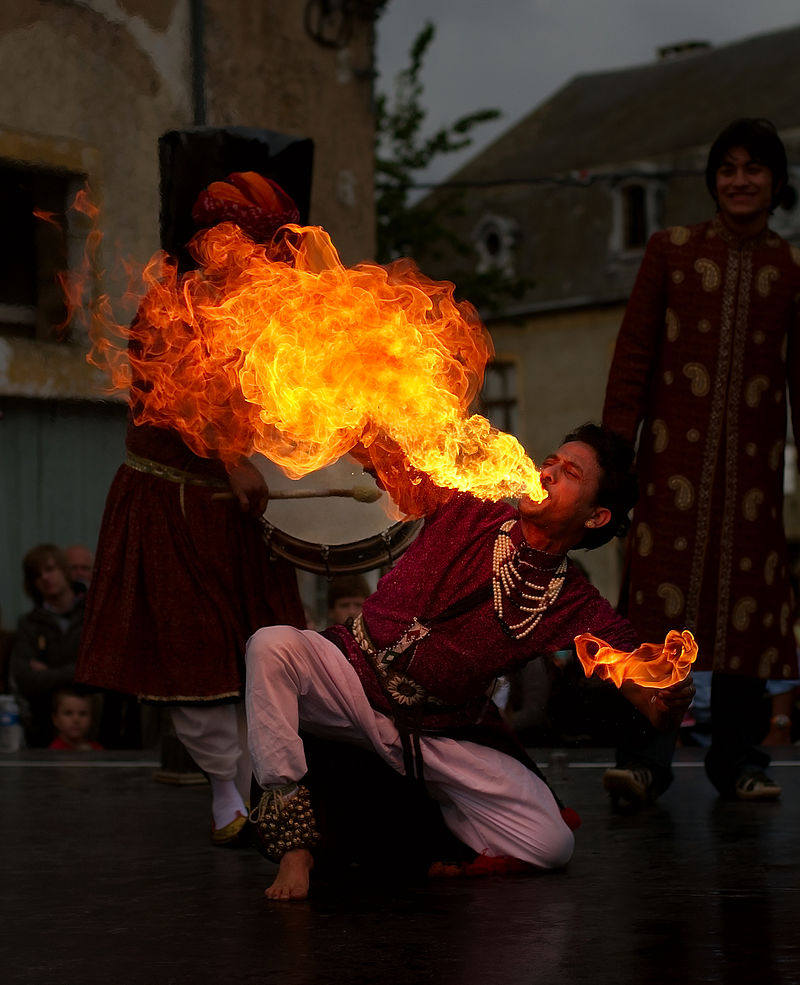 Cracheur de feu à Zotterveld.