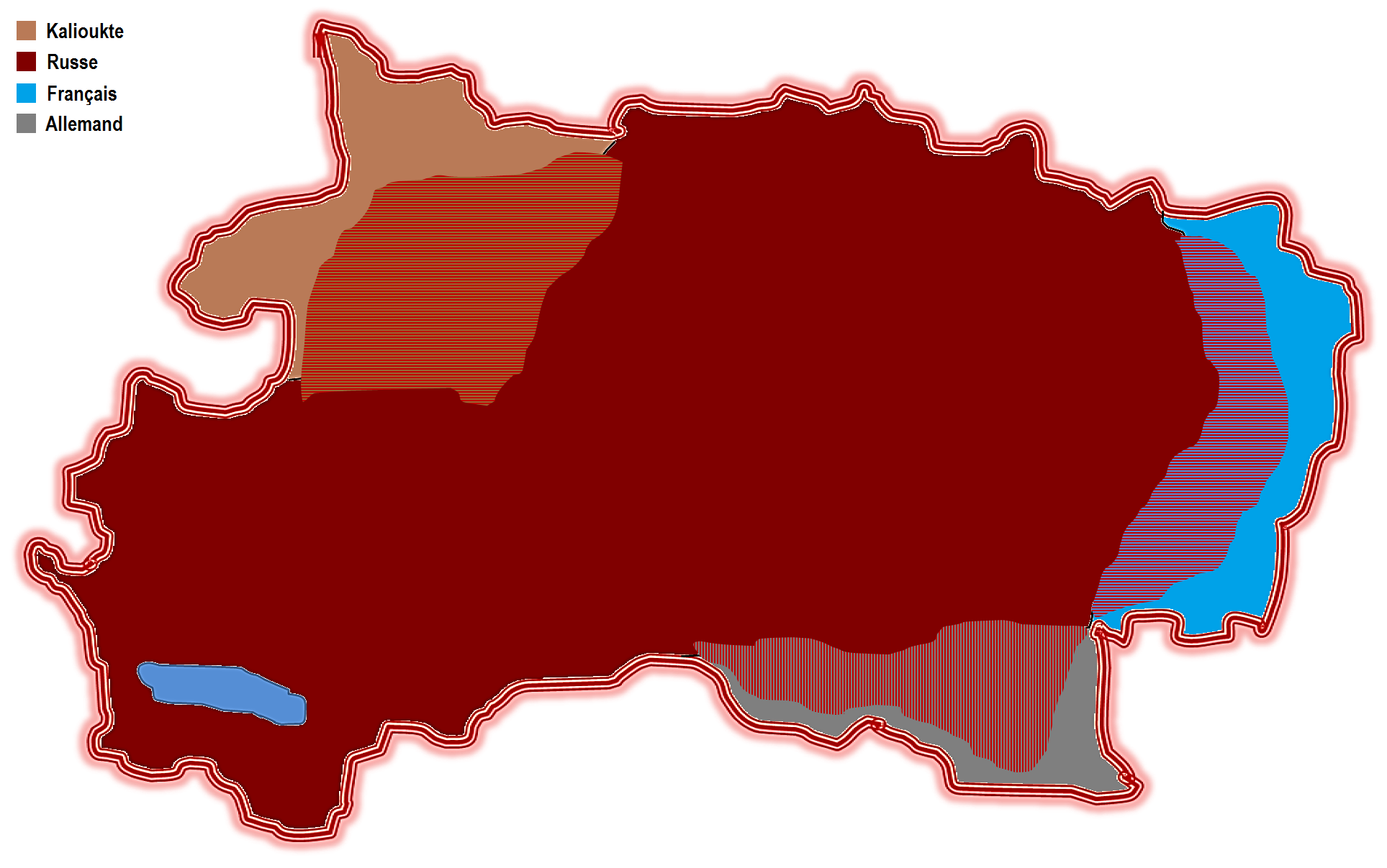 Carte répartition des langues