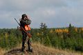 Chasseur dans la forêt prés de Nax