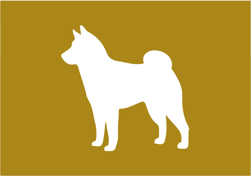 Hachikō Drapeau représentant le chien "Hachikō", mascotte de l'arrondissement