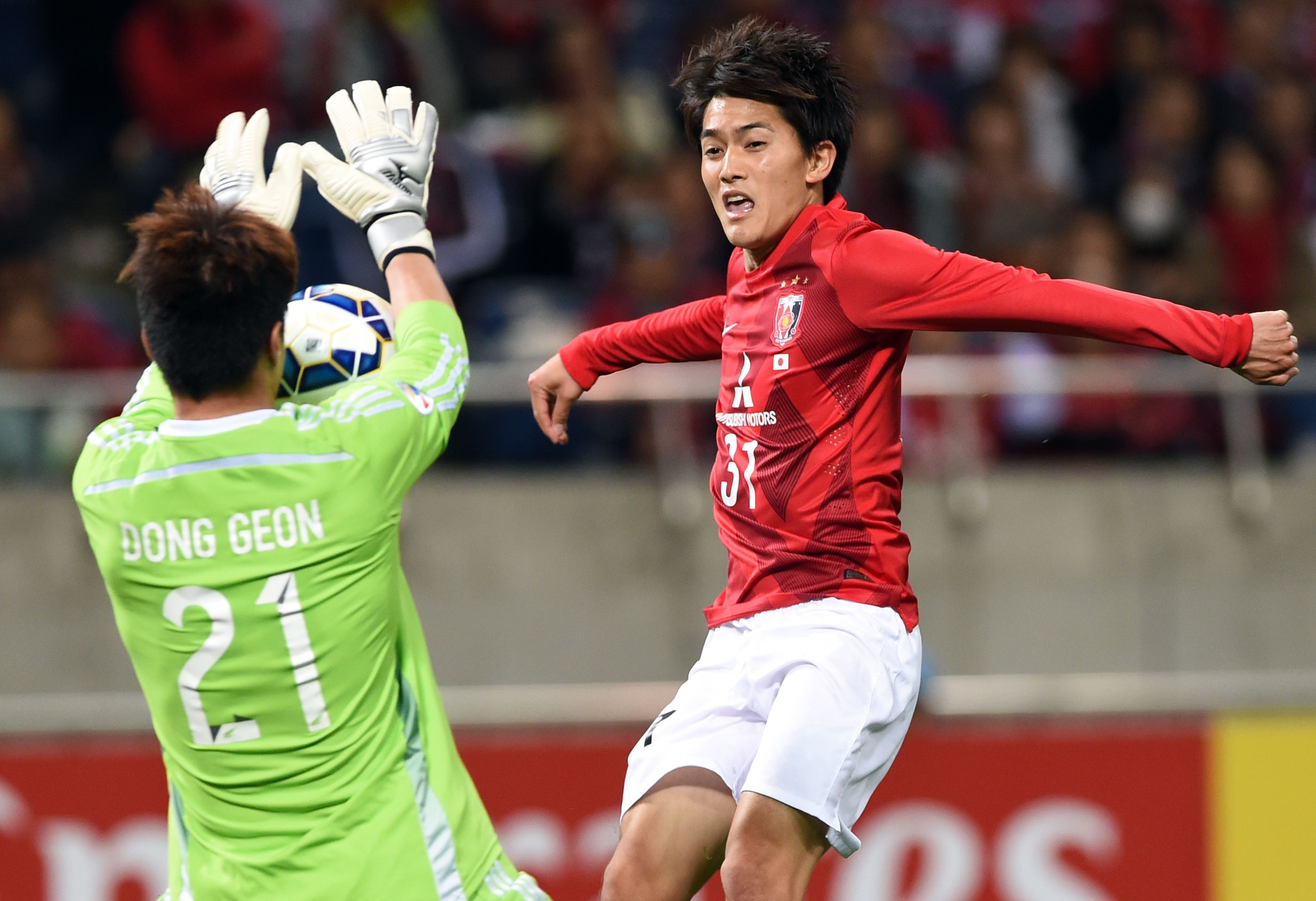 Dong-Geon avec les Suwon Bluewings.