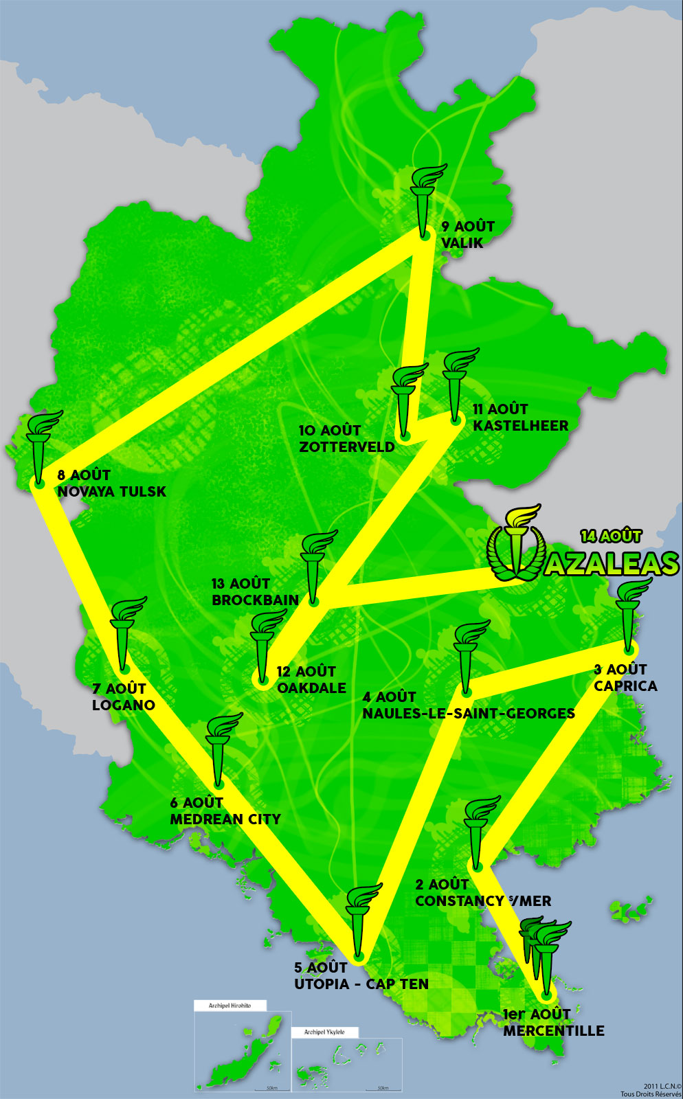Parcours flamme olympique JS 2014