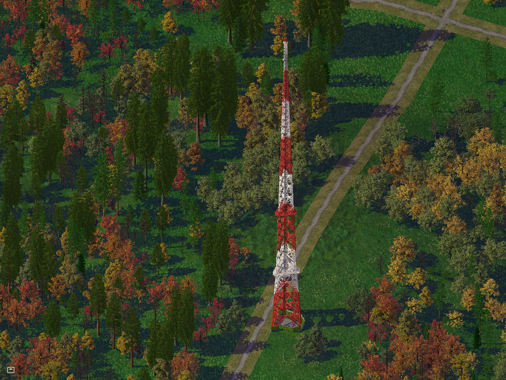 Tour de communication dans le Parc des Bords de l'Hanovria.