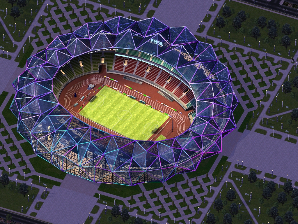 Le Stade Olympique de nuit