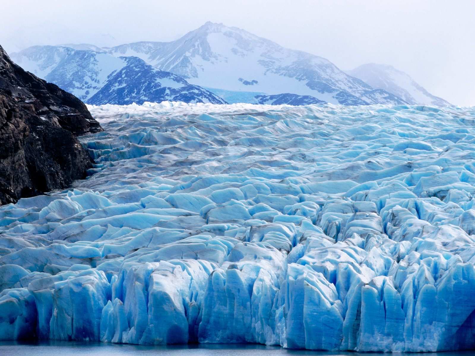 Glacier vue de prés