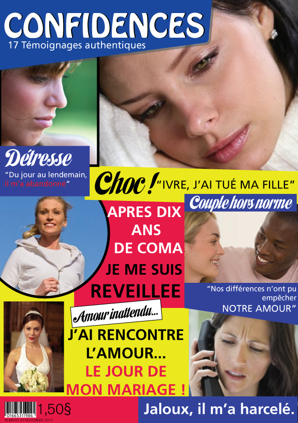 Un exemple de couverture de Confidences