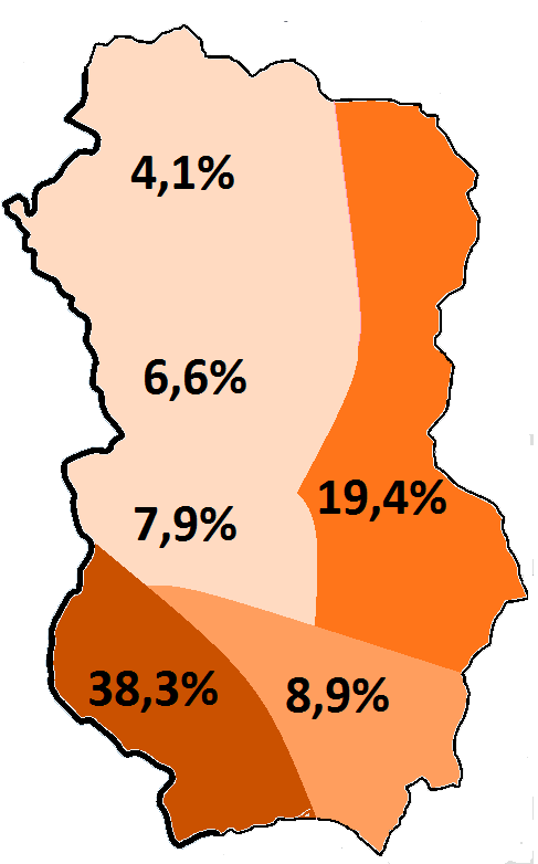 Part de la population active travaillant dans le secteur industriel