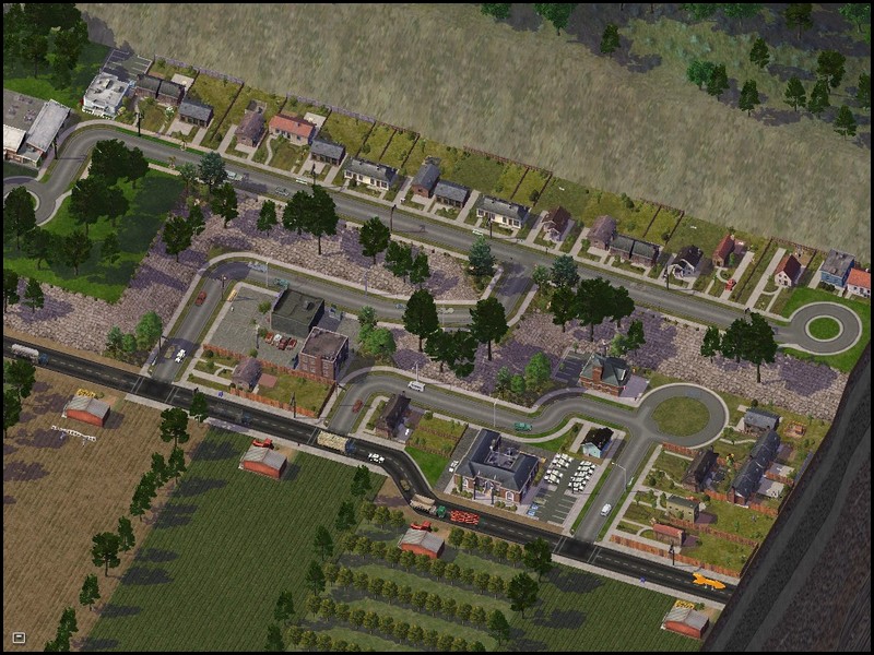 La même ville plusieurs années après
