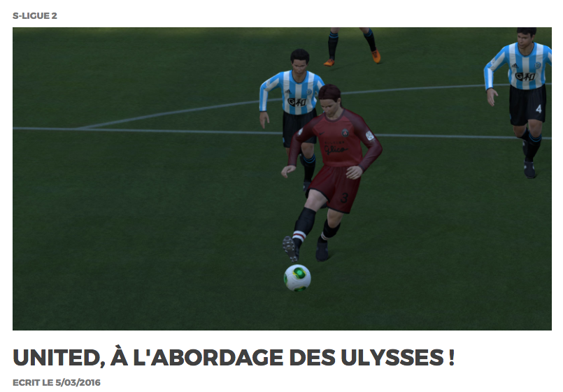 La Une du FSF Live du 5 mars 2016 après la victoire décisive pour le titre à Kamitoshi lors du Derby de Hirohito