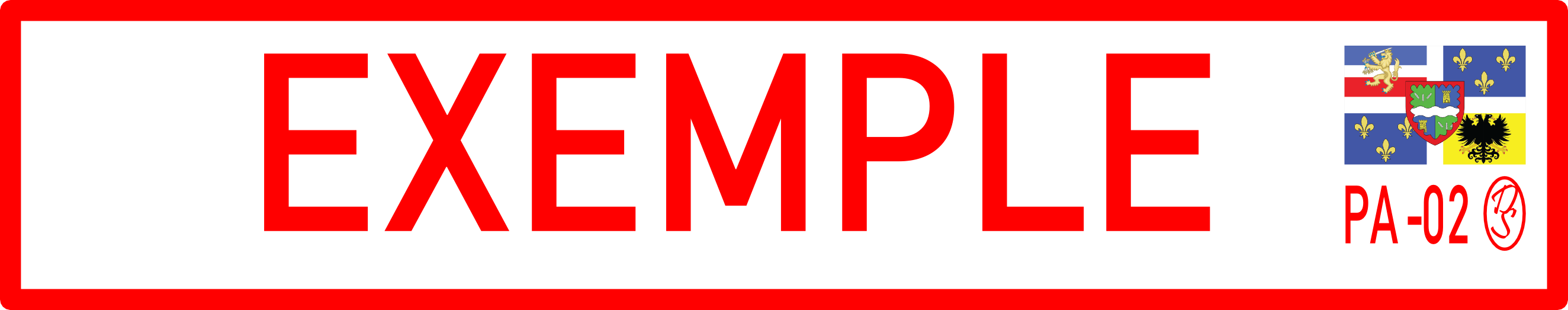 Plaque exemple