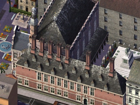 Le lycée Jefferson de Lillianport, 1714, style géorgien.