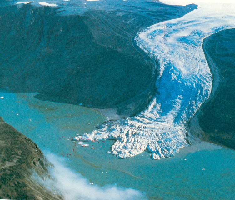 Vue générale du glacier