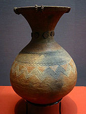 Vase de la période Yayoi, Japon.