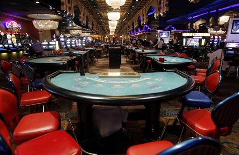 Salle de casino du Sahara Casino", Rez de chaussée