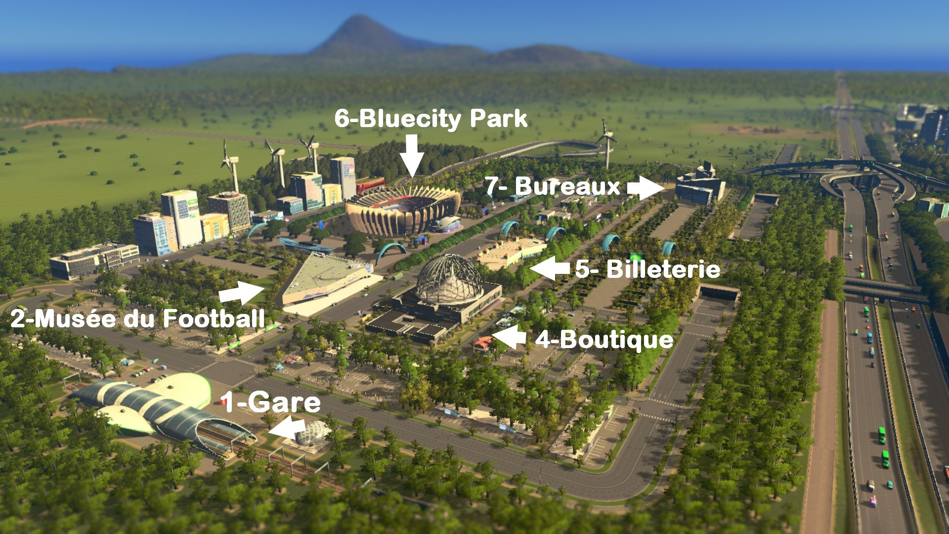 Le quartier de Bluecity Park