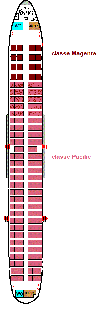 134 sièges (4/10/120)
