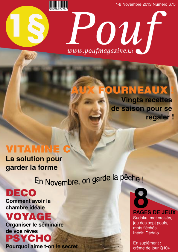 Un exemple de couverture de Pouf Magazine