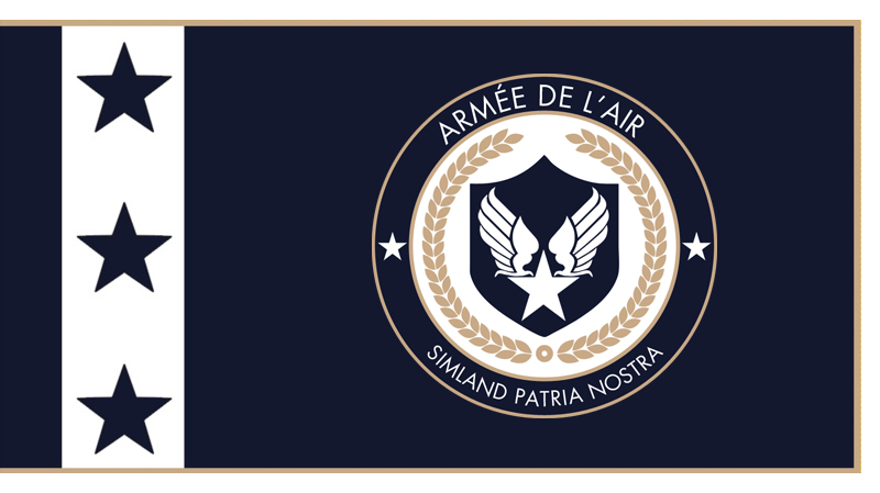 Drapeau de l'Armée de l'Air, symbolisant le graphisme par G-Wa