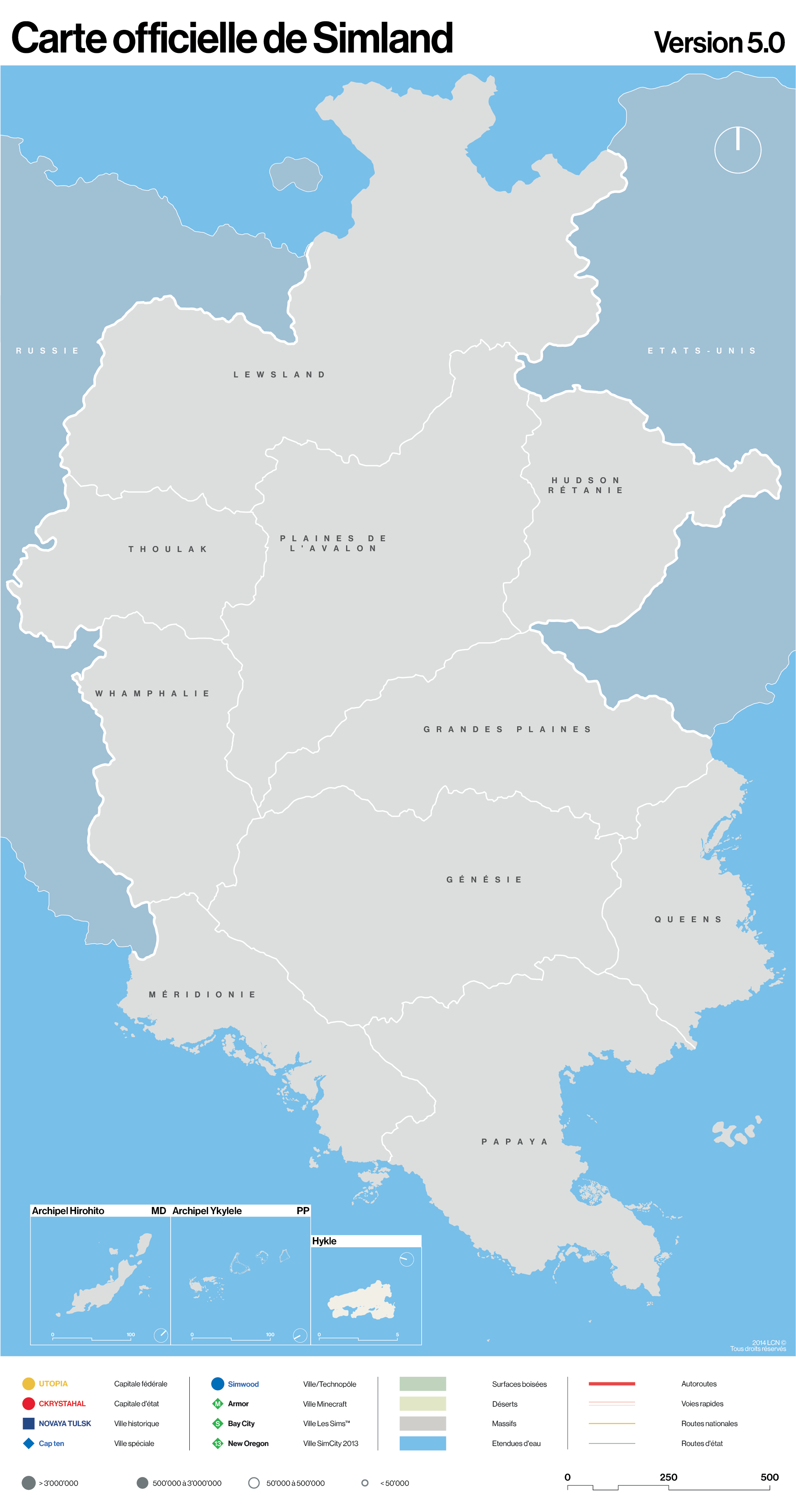 Carte des États
