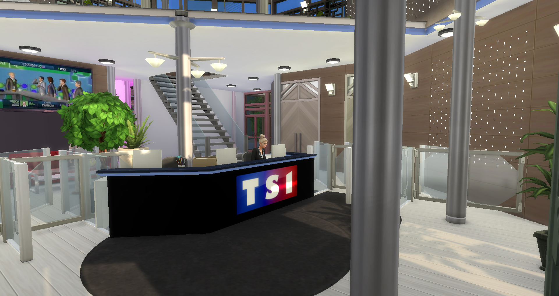 Hall d'accueil du Siège de TS1