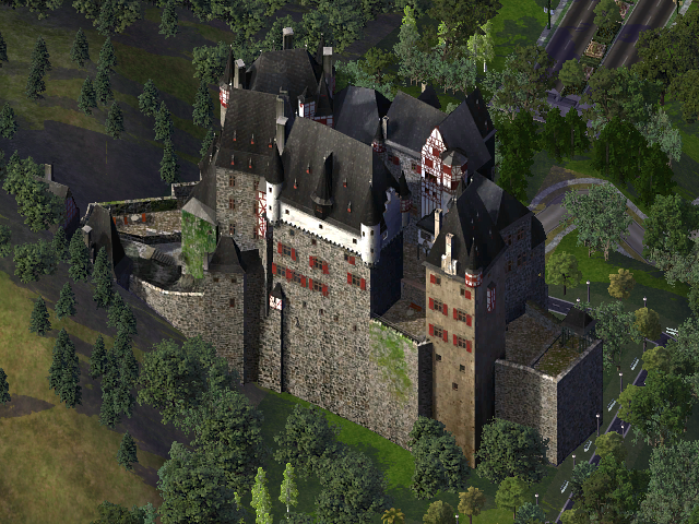 château sur les contreforts du Mont Ober
