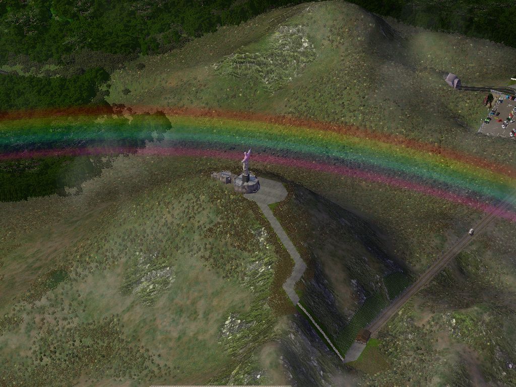 Arc en ciel sur le mont