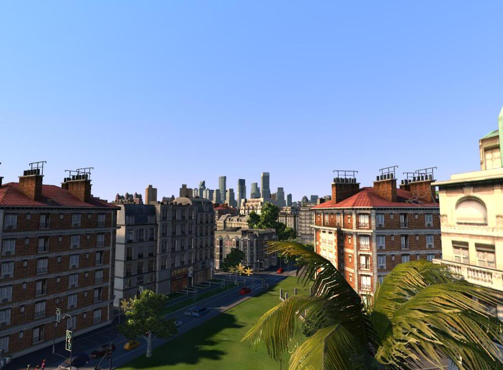 Vue du CBD de Luisbourbonburg de la place Bourbon