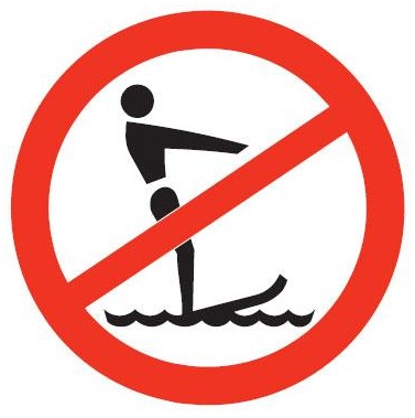 Interdit au ski nautique