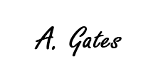 Signature de A. Gates