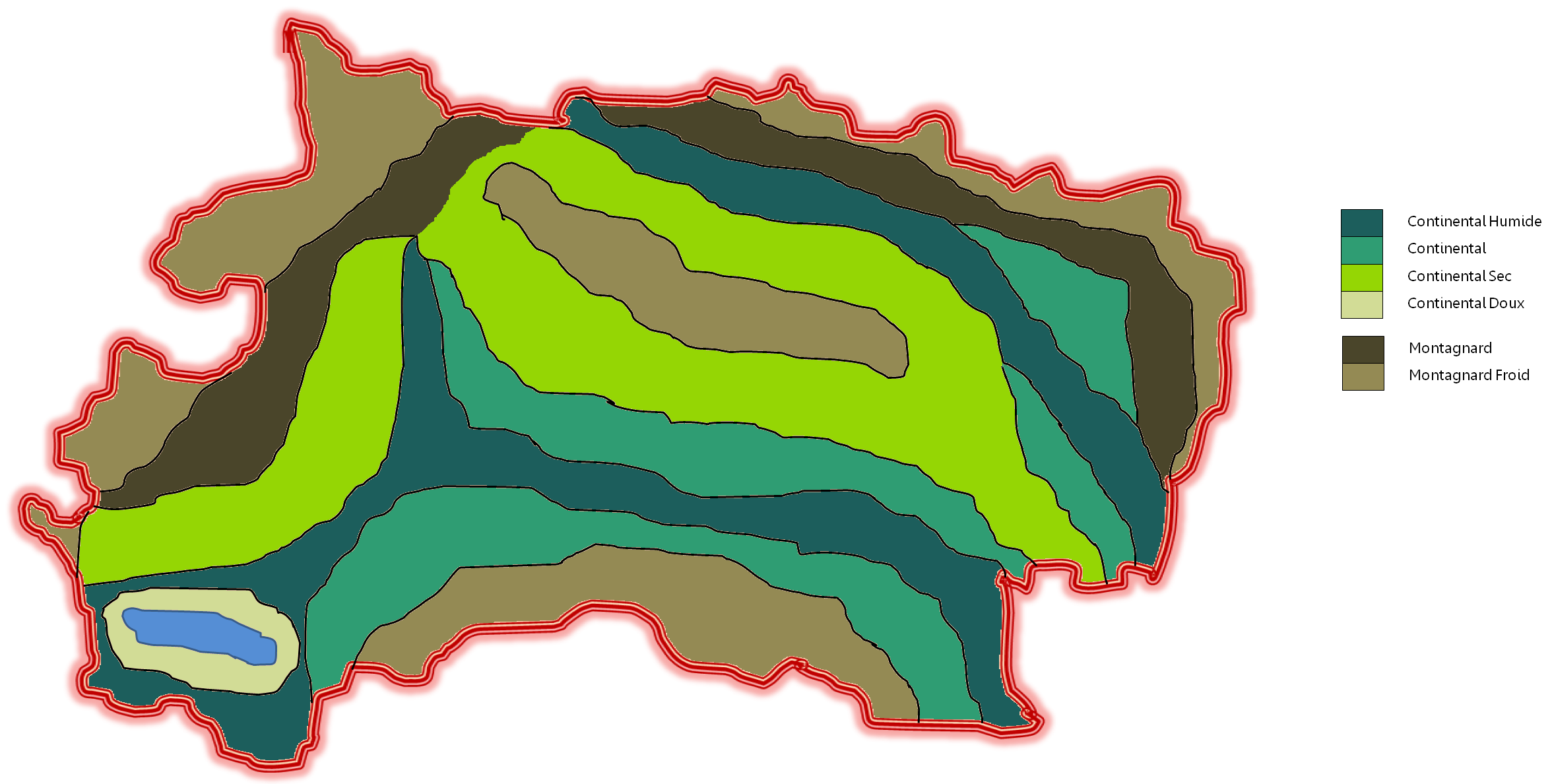 Carte climatique du Thoulak