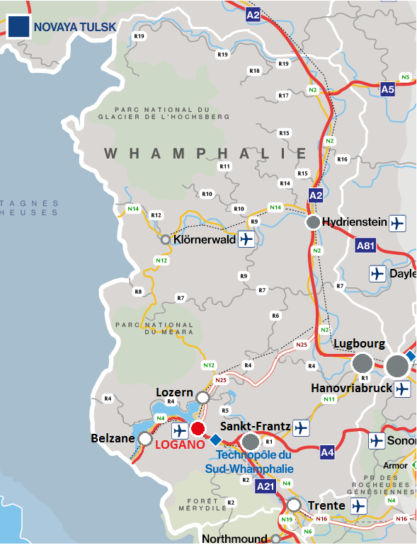 La carte des transports