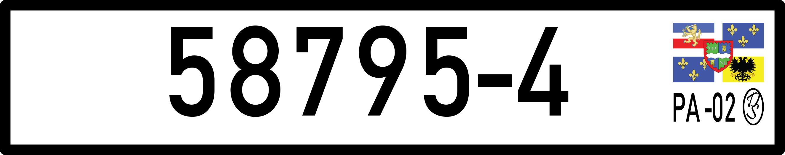 Plaque de l'armée