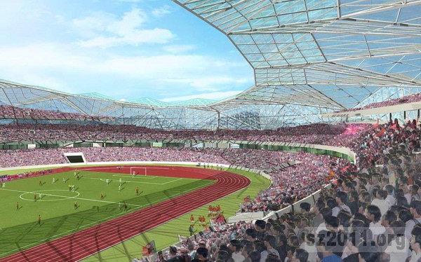 Match de Football dans l'Olympic Stadium